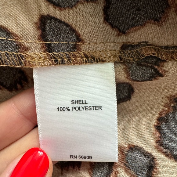 Gibson Latimer Leopard Print Satin Dress - Picture 9 of 9